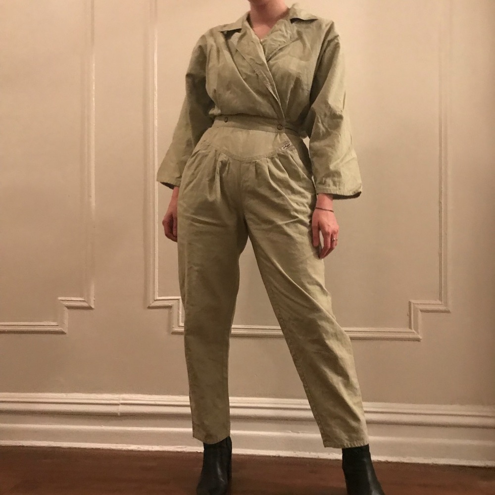 Vintage Japanese linen jumpsuit